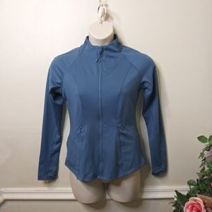 Spider Active Women's Dark Cornflower Blue Zip Front Jacket